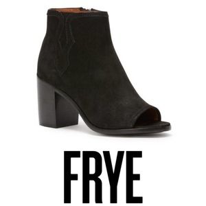 FRYE Danica Peep Toe booties Leather Boots 9 - $298